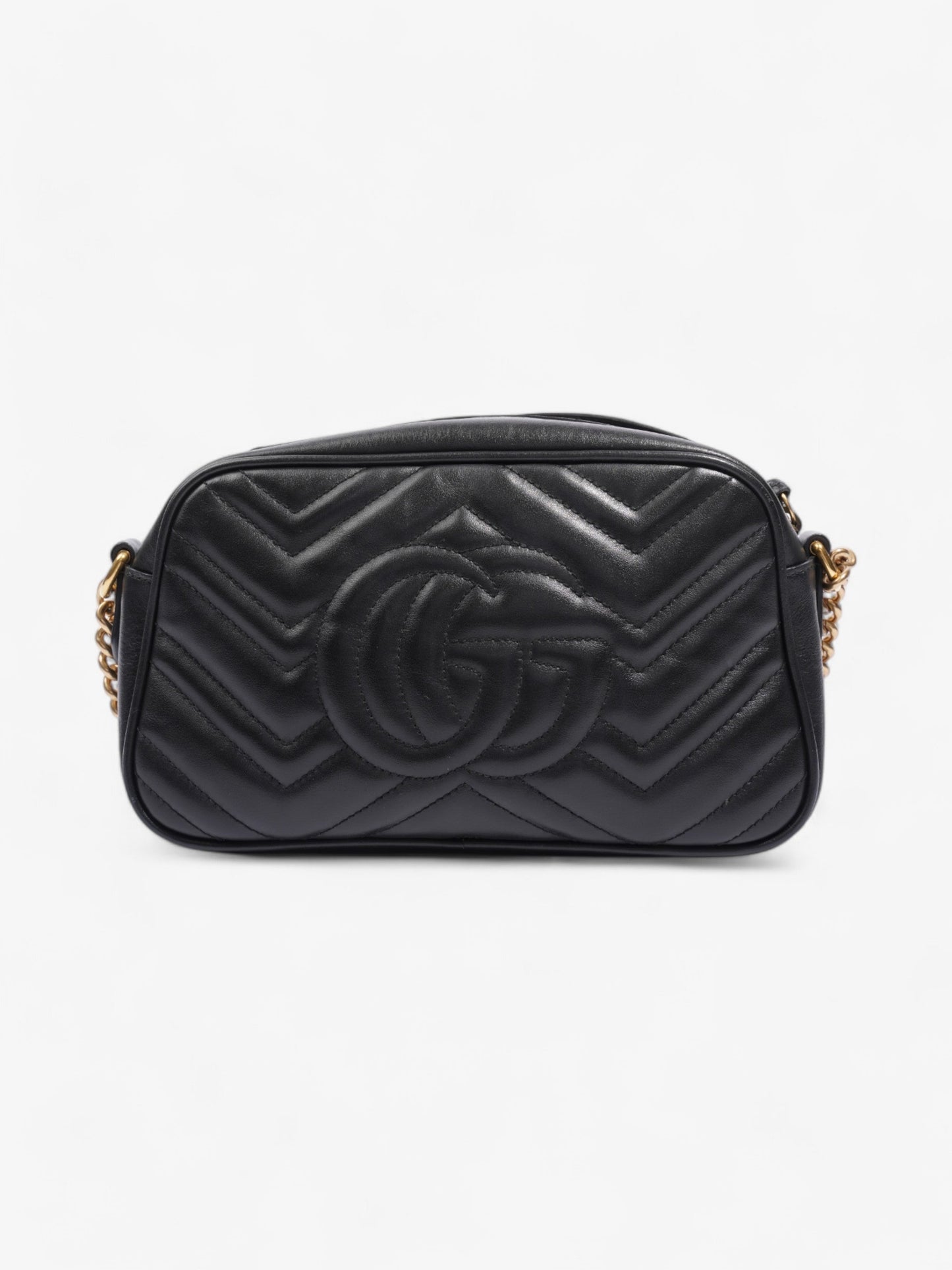 Gucci GG Marmont Black Matelasse Leather Small