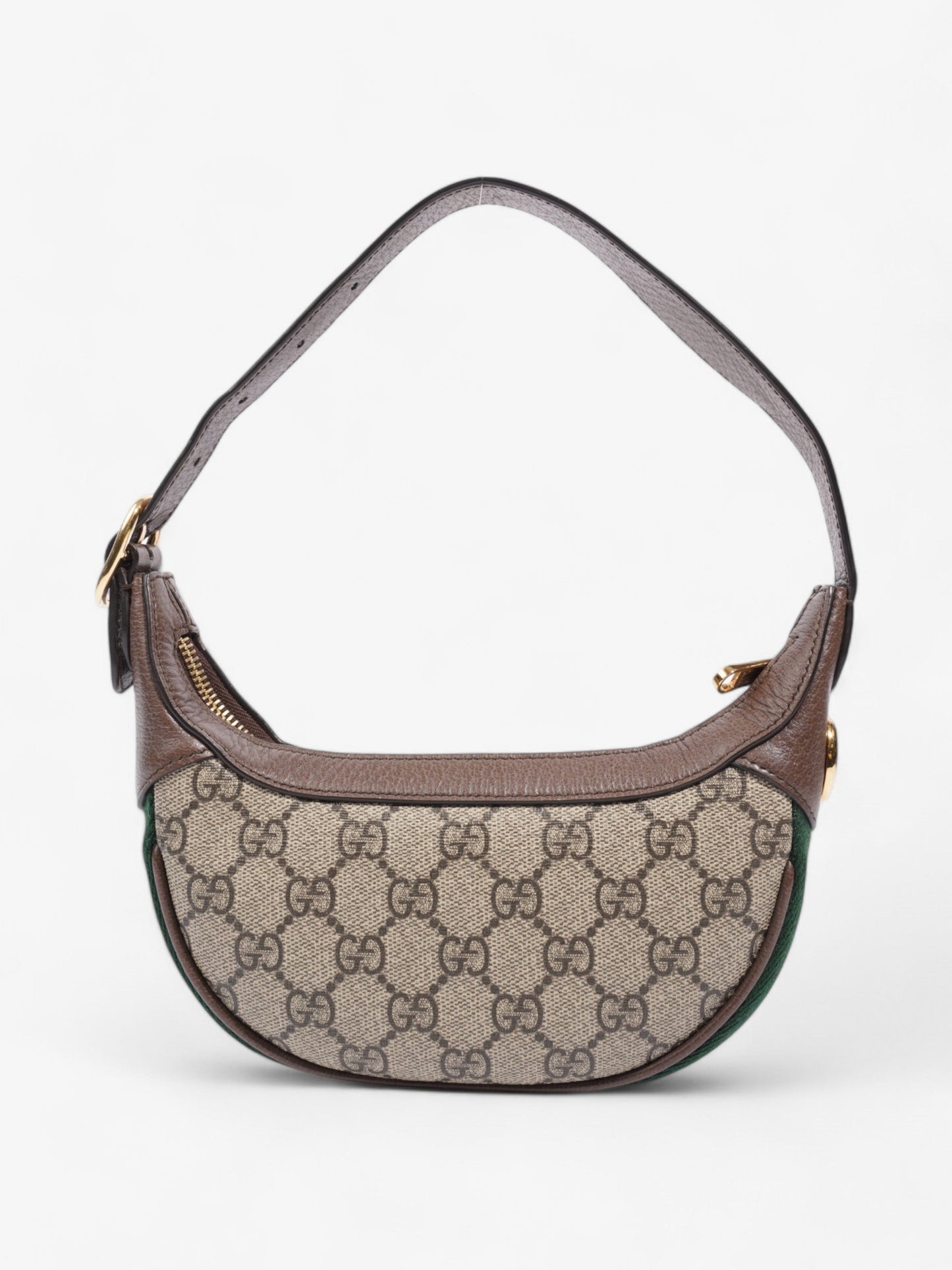 Gucci Ophidia GG Supreme / Brown / Green Canvas Mini