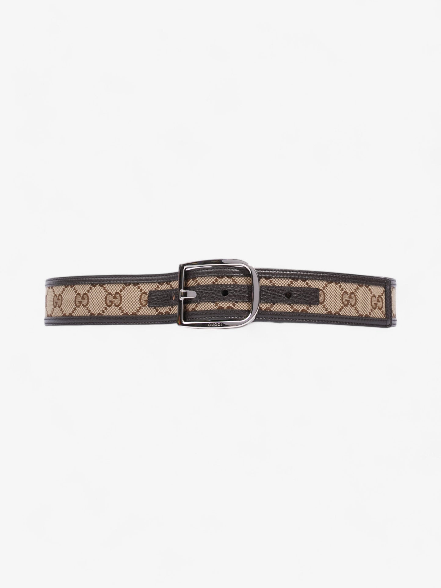 Gucci GG Belt GG Supreme / Brown / Beige Canvas 85cm / 34"