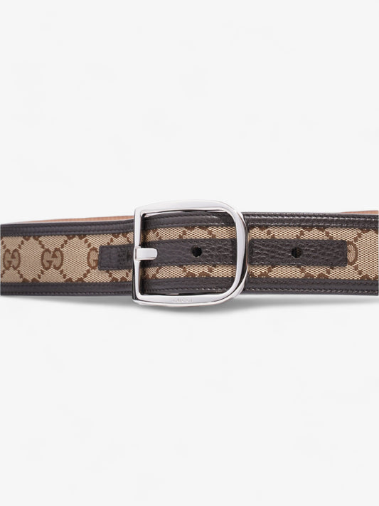 Gucci GG Belt GG Supreme / Brown / Beige Canvas 85cm / 34"