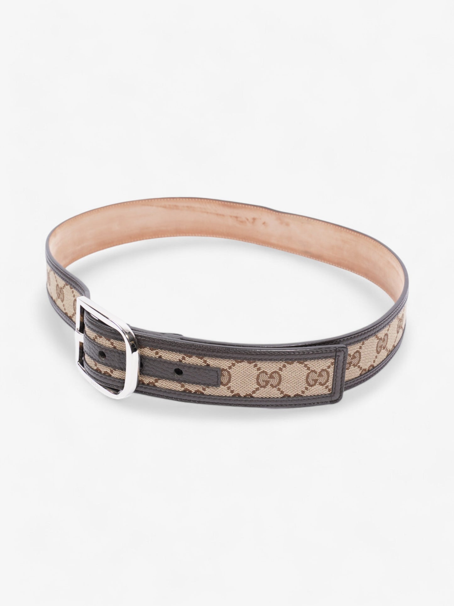 Gucci GG Belt GG Supreme / Brown / Beige Canvas 85cm / 34"