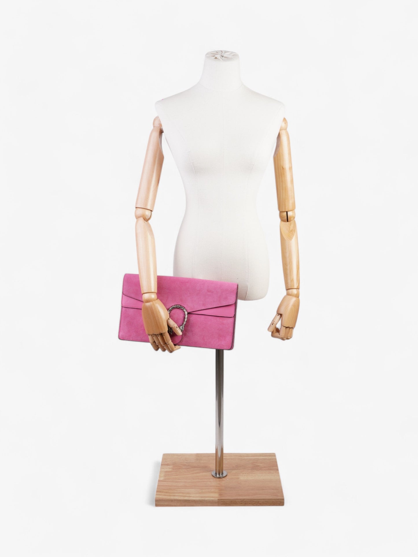 Gucci Dionysus Clutch Pink Suede