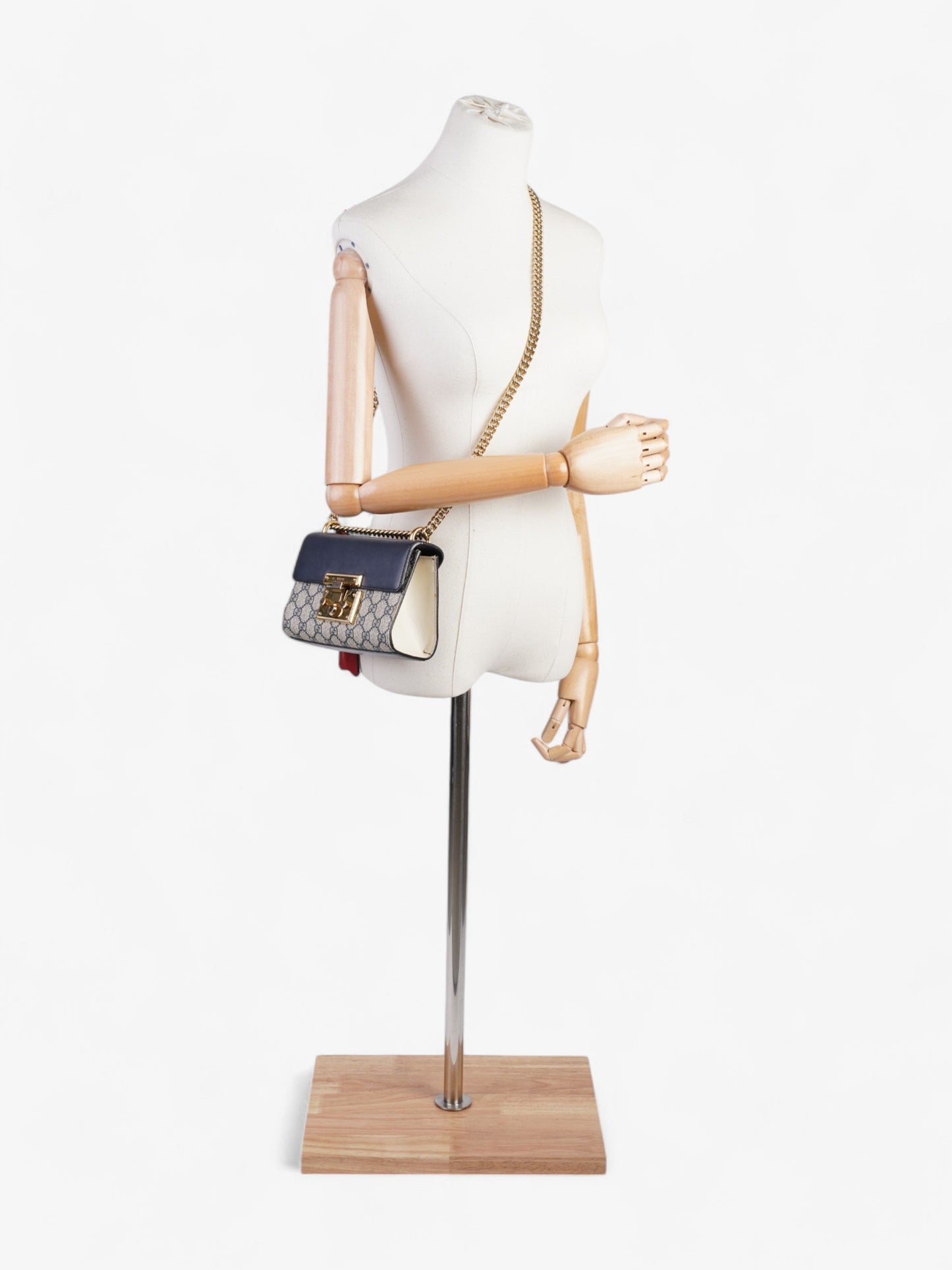 Gucci Padlock GG Supreme / Navy Blue Canvas Small