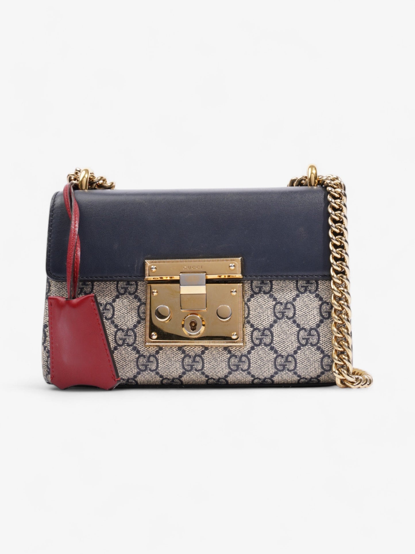 Gucci Padlock GG Supreme / Navy Blue Canvas Small