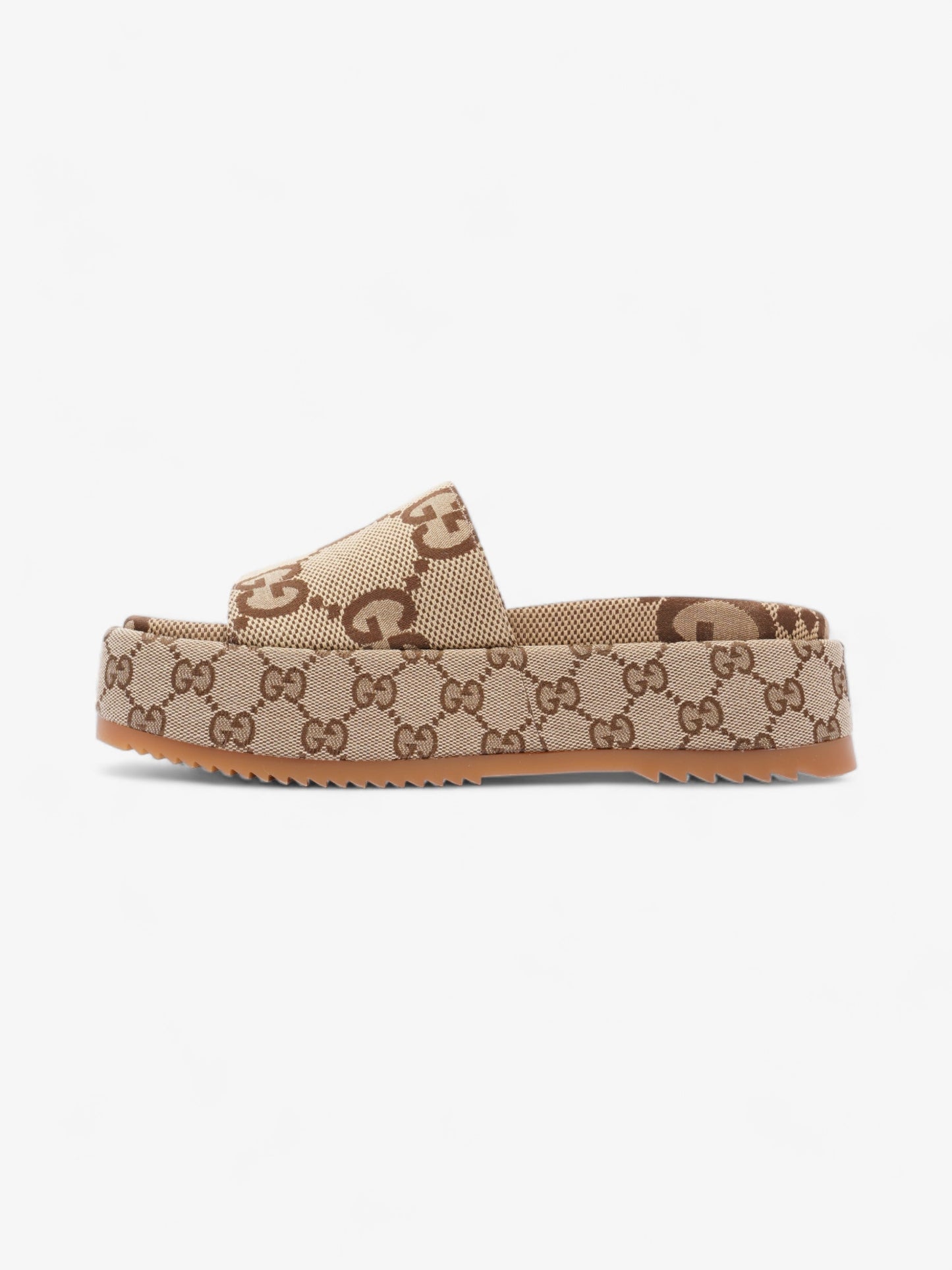 Gucci Angelina Camel And Ebony GG Supreme Canvas EU 38 UK 5