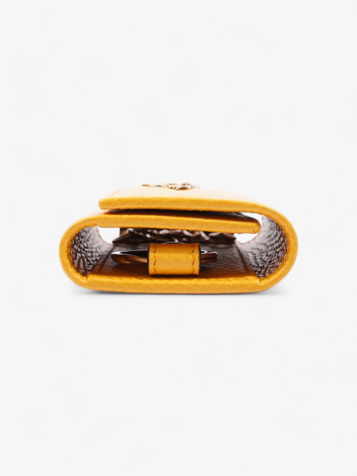 Gucci Garden Key Case with Bat Mustard Leather