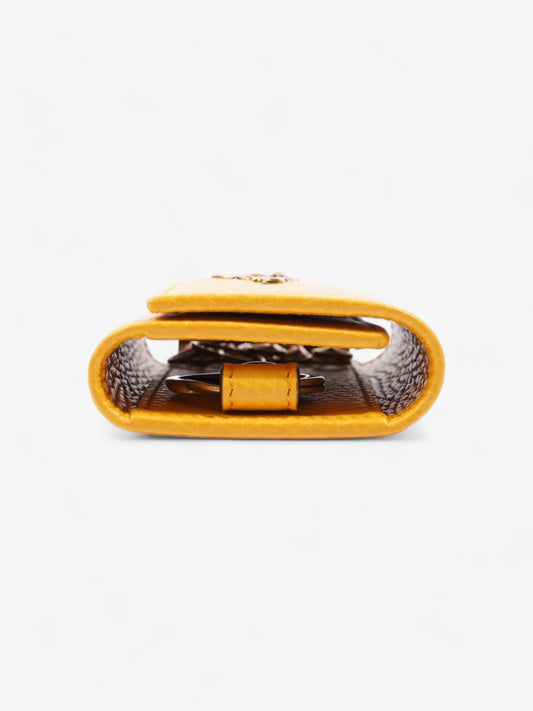 Gucci Garden Key Case with Bat Mustard Leather