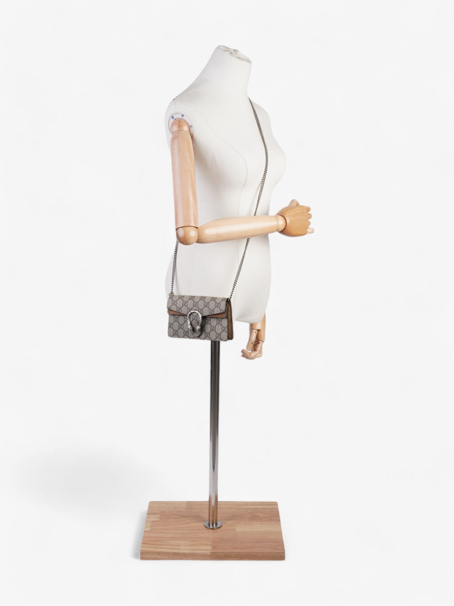 Gucci Dionysus GG Supreme / Beige Coated Canvas Super Mini