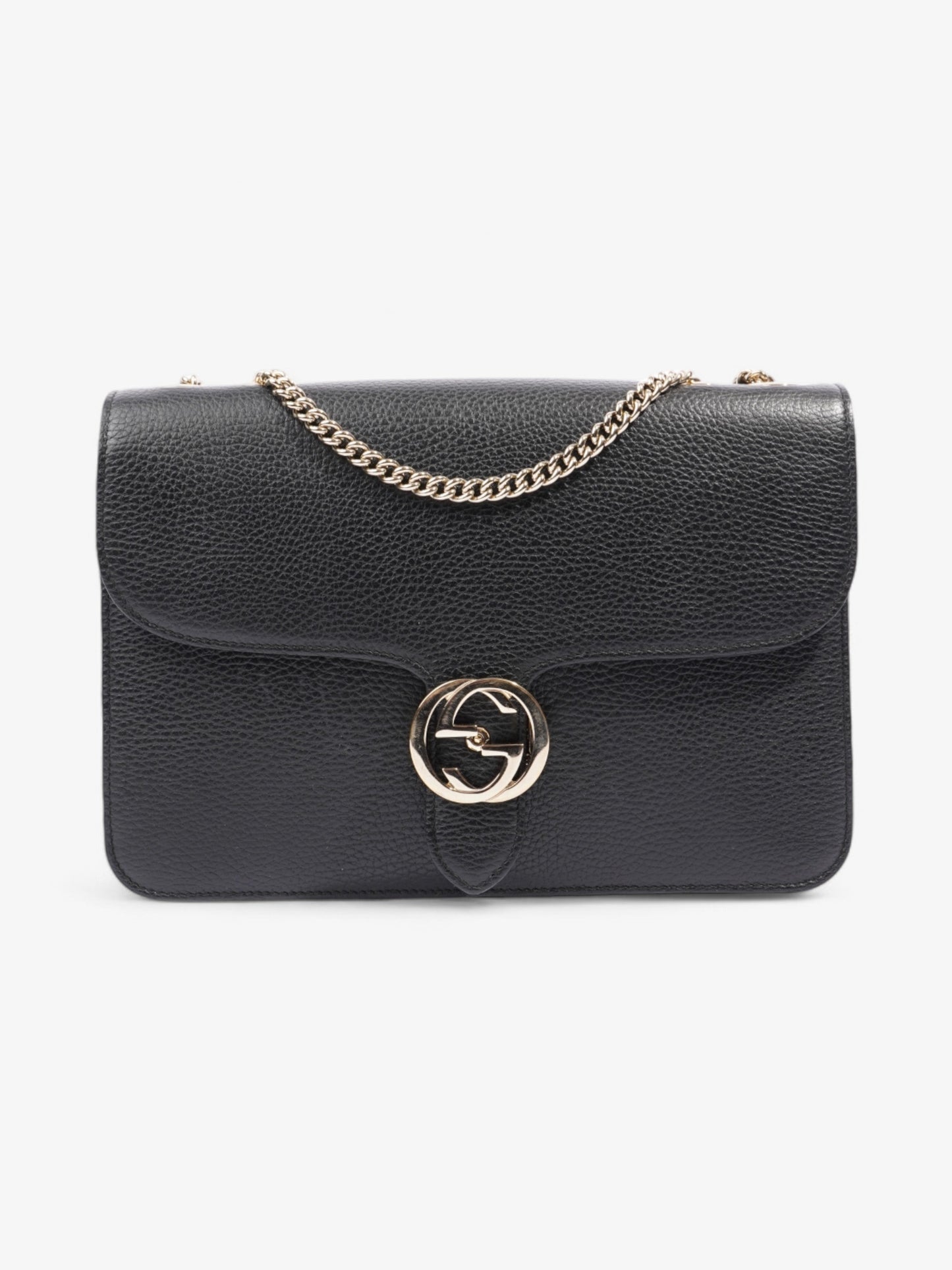 Gucci Interlocking G Bag Black Leather