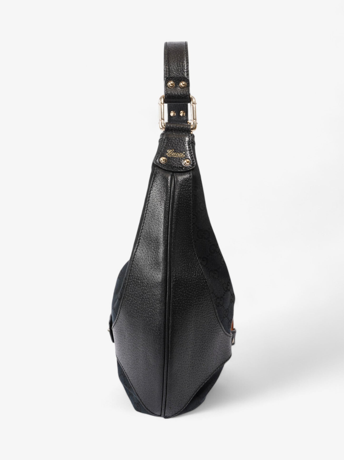 Gucci Amalfi Horsebit Hobo GG Supreme / Black / Brown Canvas