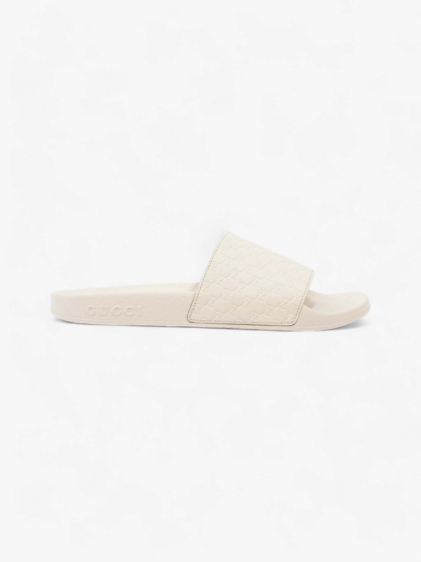 Gucci Microguccissima Slide Ivory Rubber EU 37 UK 4
