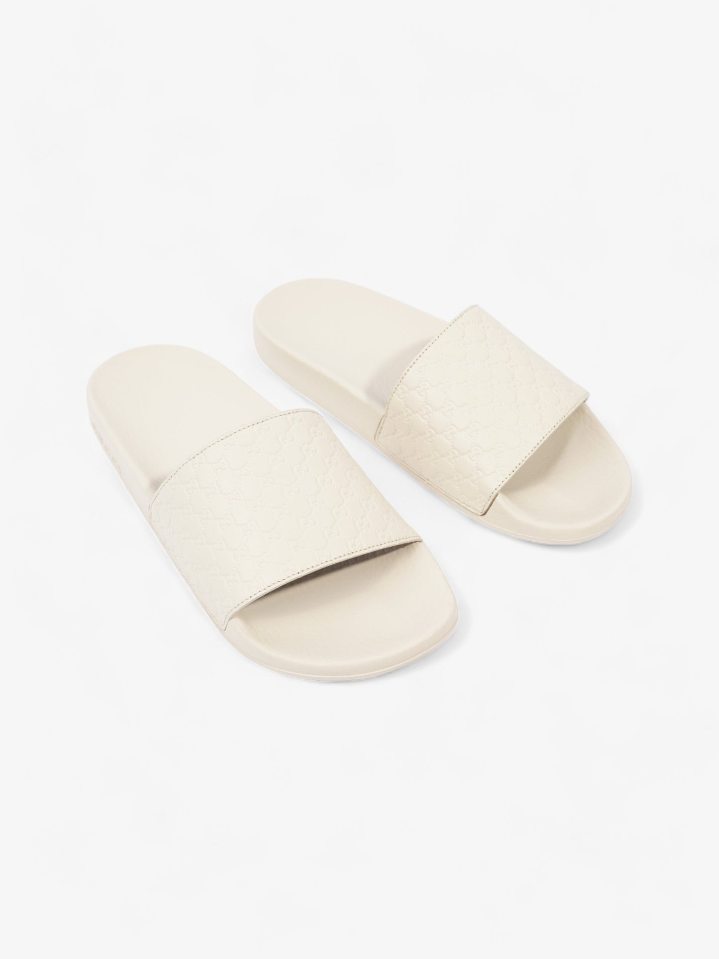 Gucci Microguccissima Slide Ivory Rubber EU 37 UK 4