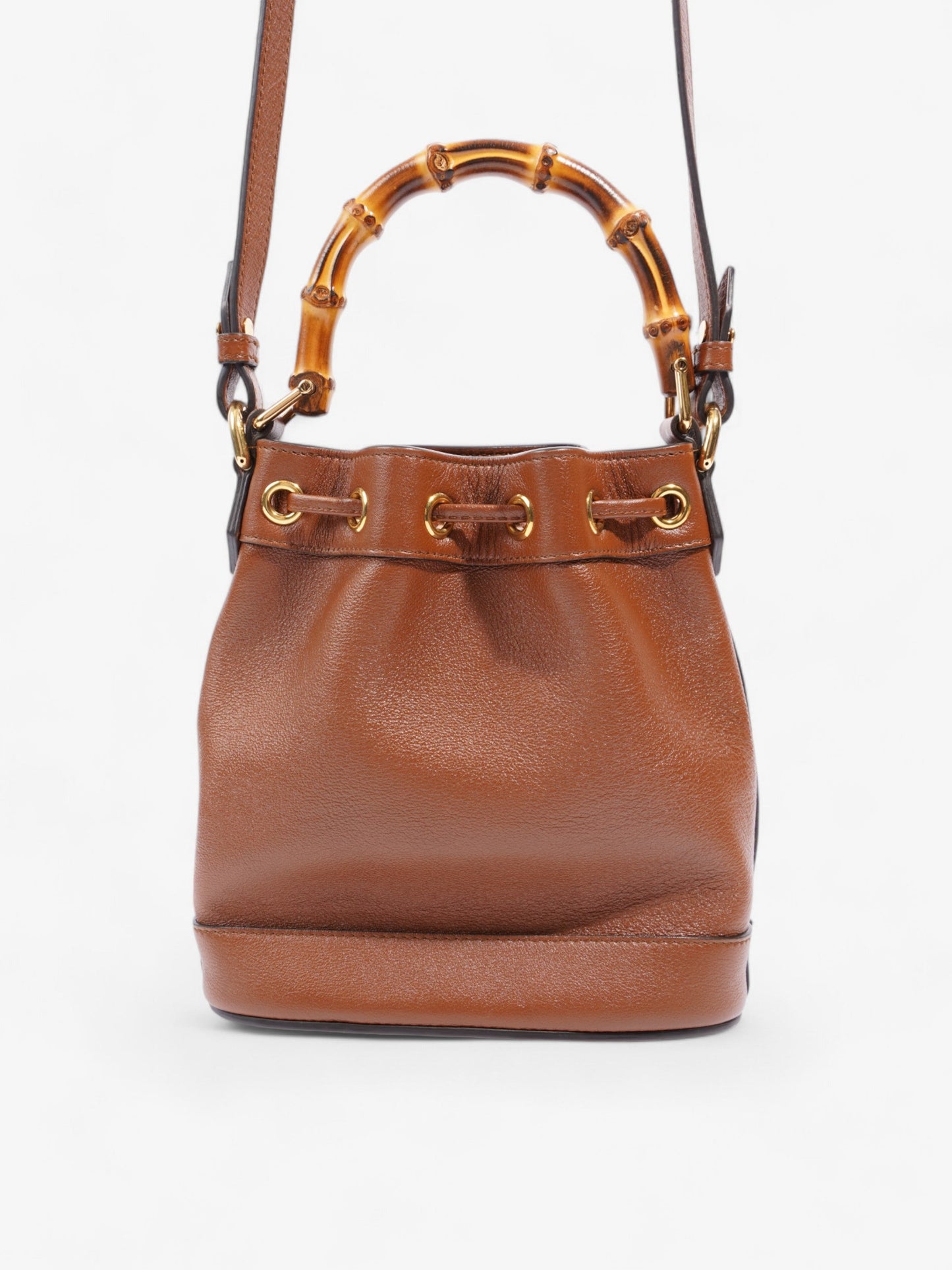 Gucci Diana Bucket Bag Brown Leather Mini