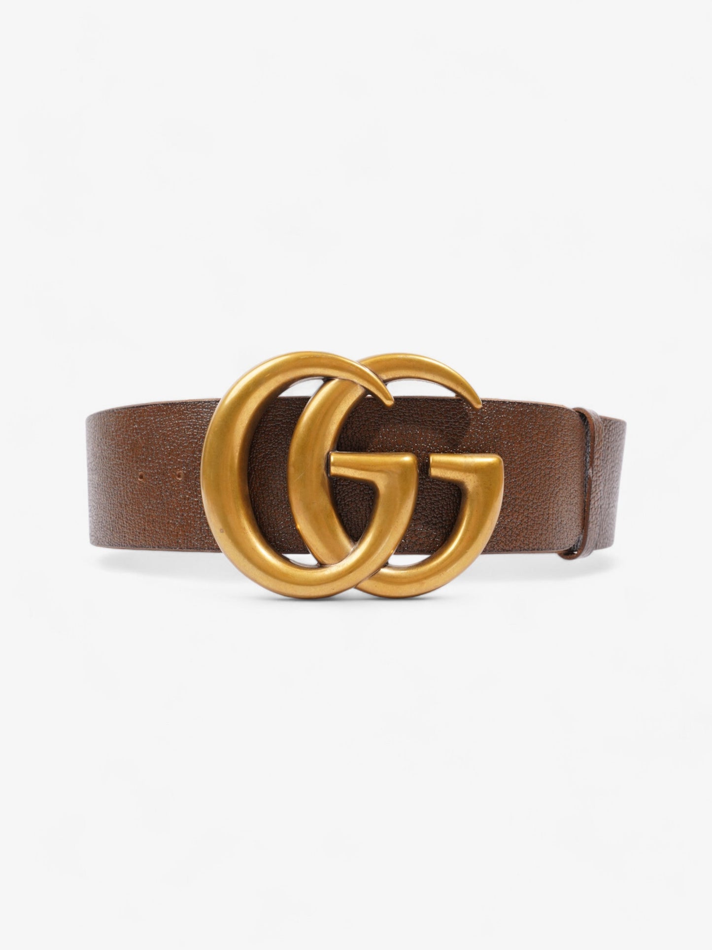 Gucci GG Marmont Extra Wide Belt Brown Leather 85cm / 34"
