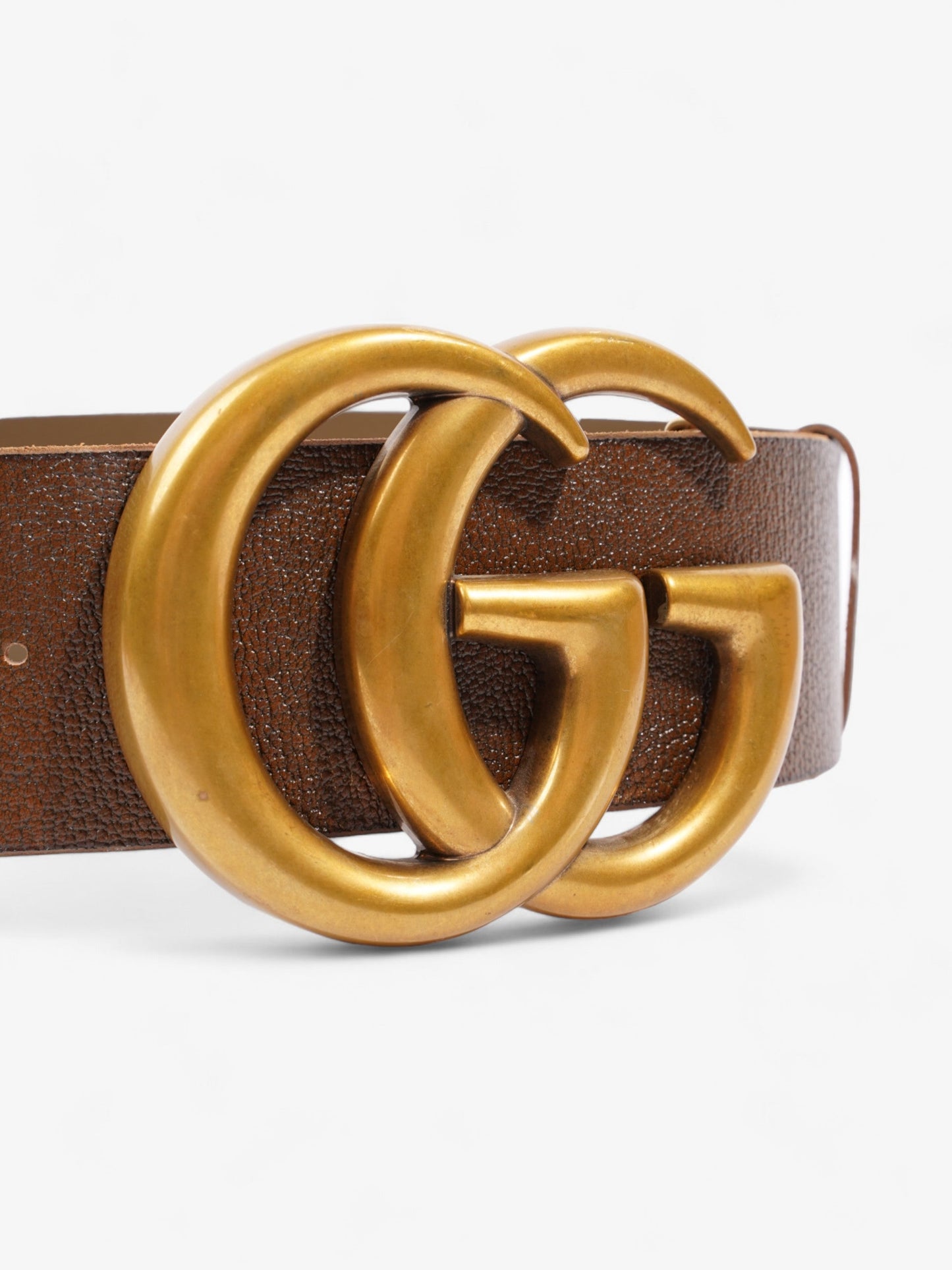 Gucci GG Marmont Extra Wide Belt Brown Leather 85cm / 34"