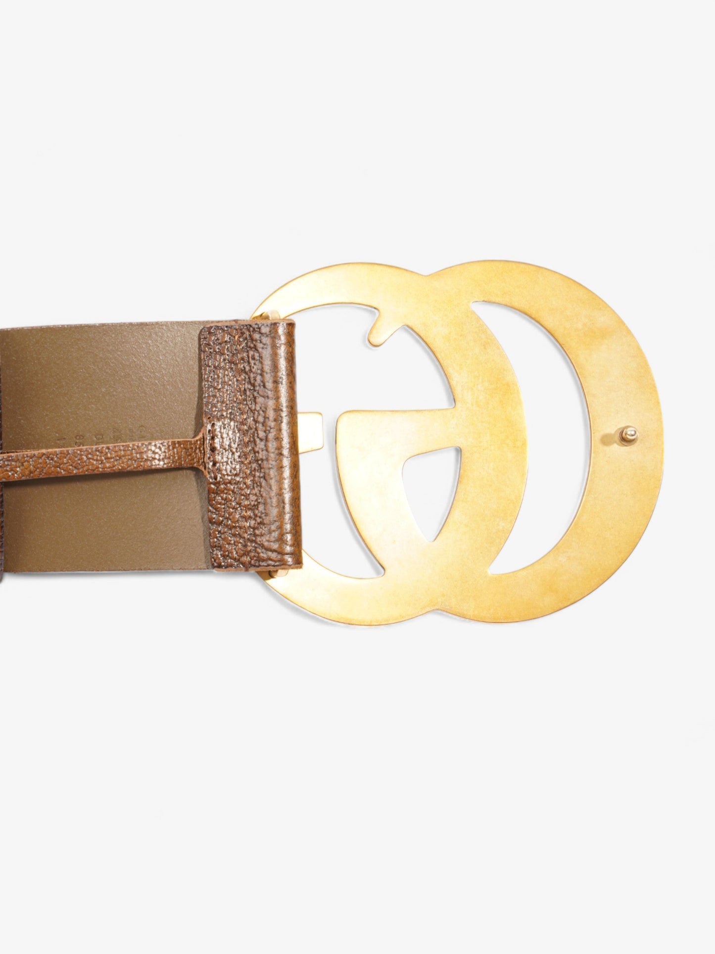 Gucci GG Marmont Extra Wide Belt Brown Leather 85cm / 34"