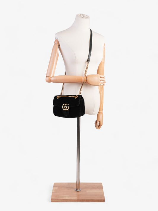 Gucci GG Marmont Black Velvet Mini