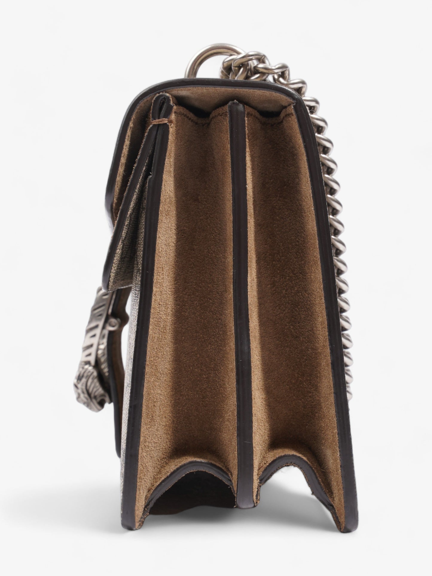 Gucci Dionysus Beige And Ebony GG Supreme Coated Canvas Small