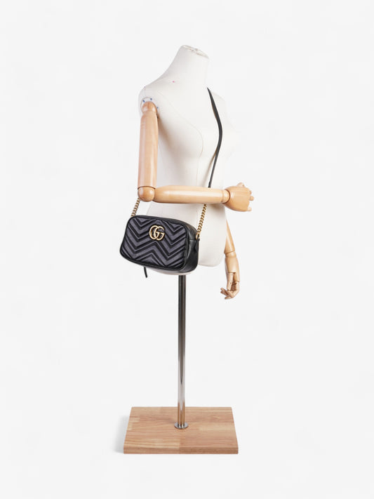 Gucci Marmont Black Matelasse Leather Small