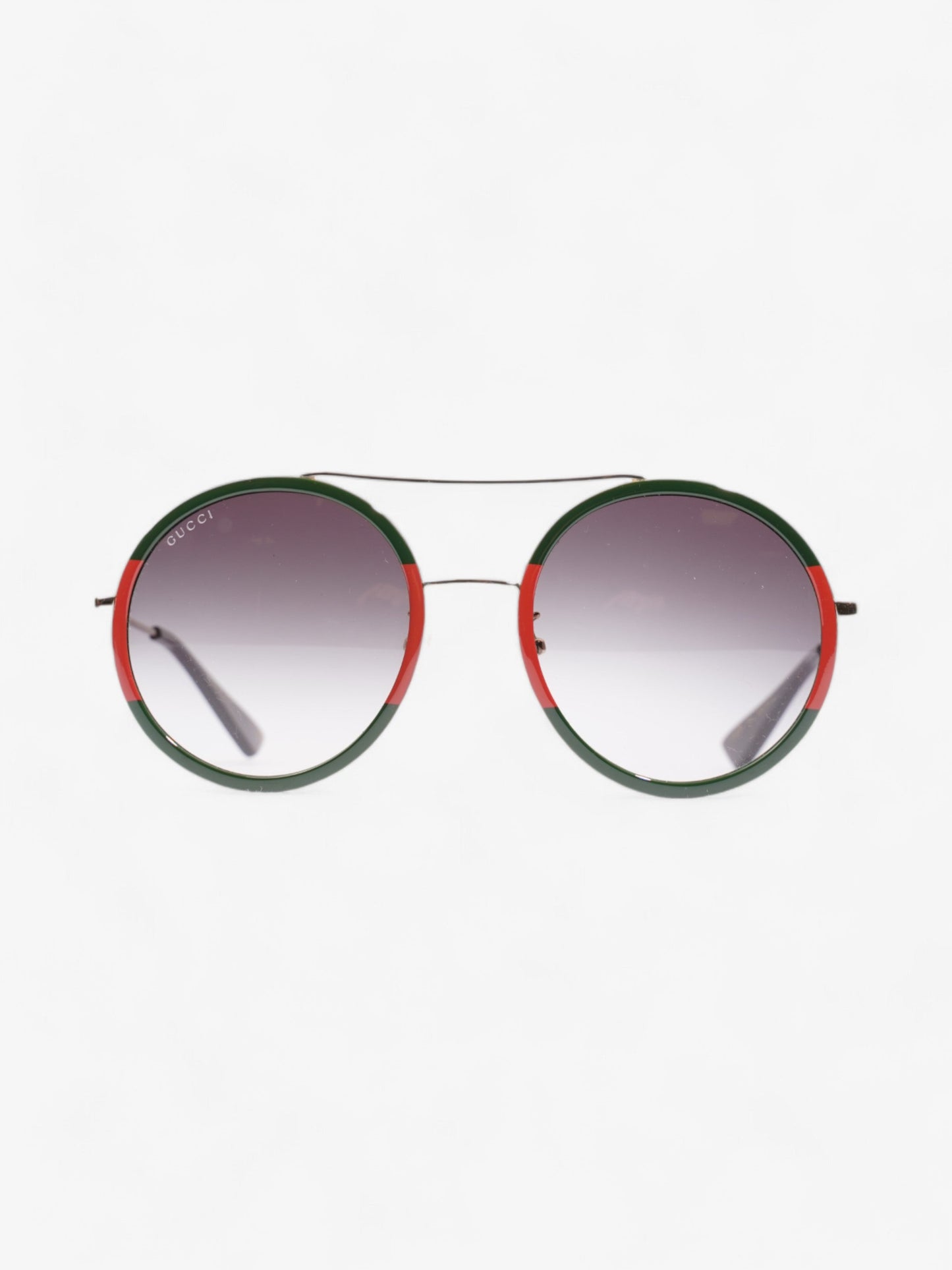 Gucci Round Sunglasses Red / Green Acetate 56mm