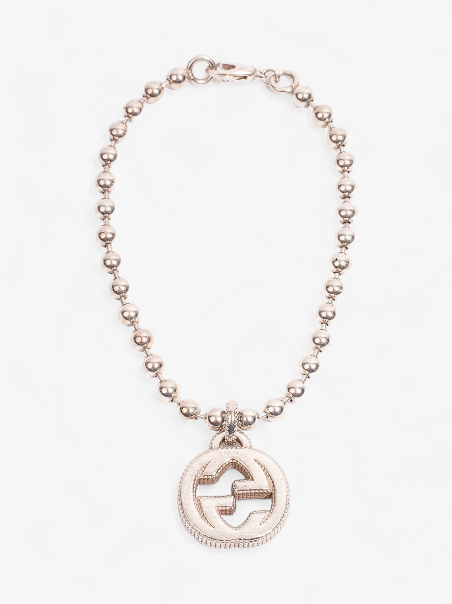 Gucci Interlocking G Bracelet Silver Silver Sterling 17