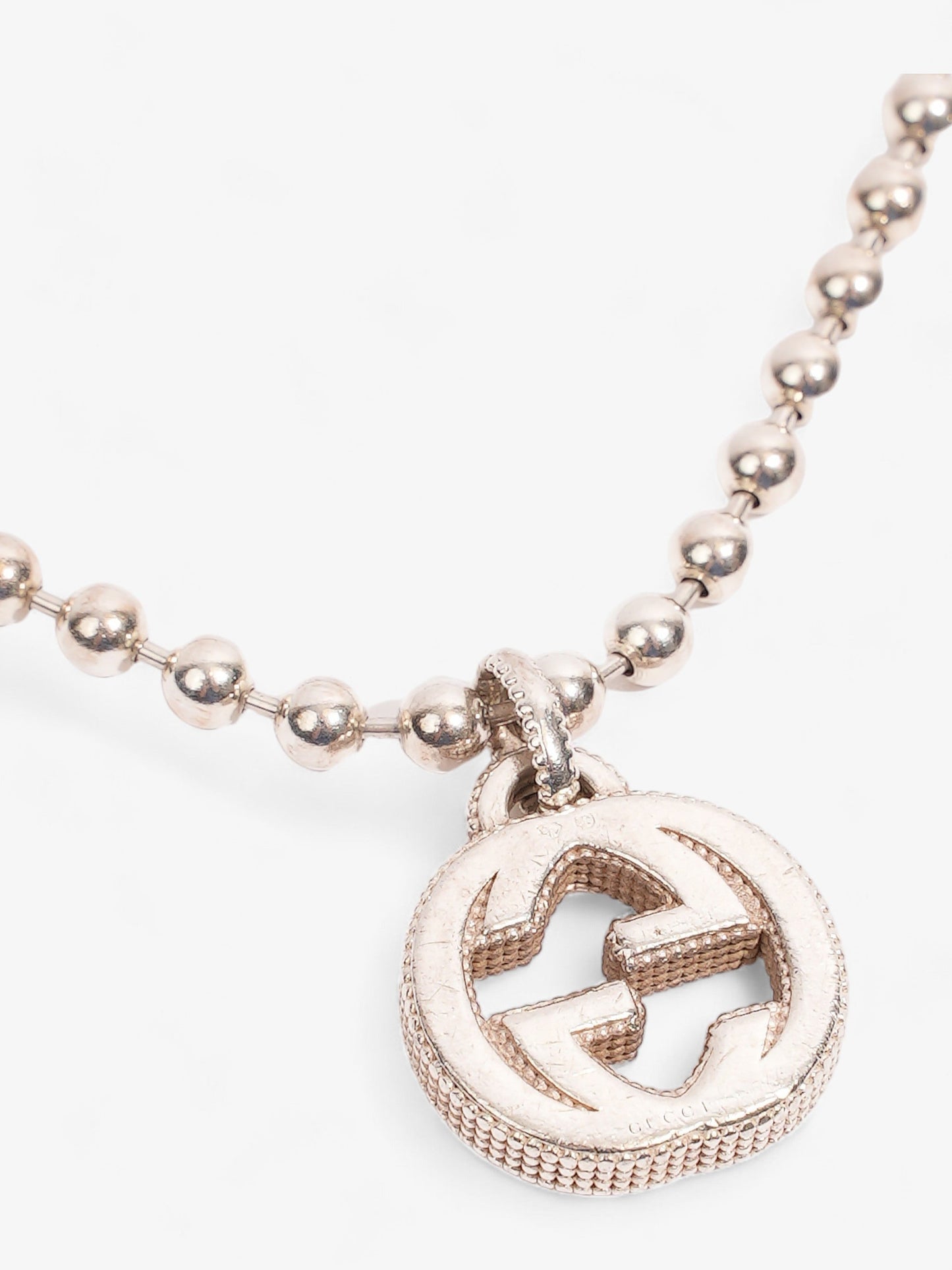 Gucci Interlocking G Bracelet Silver Silver Sterling 17