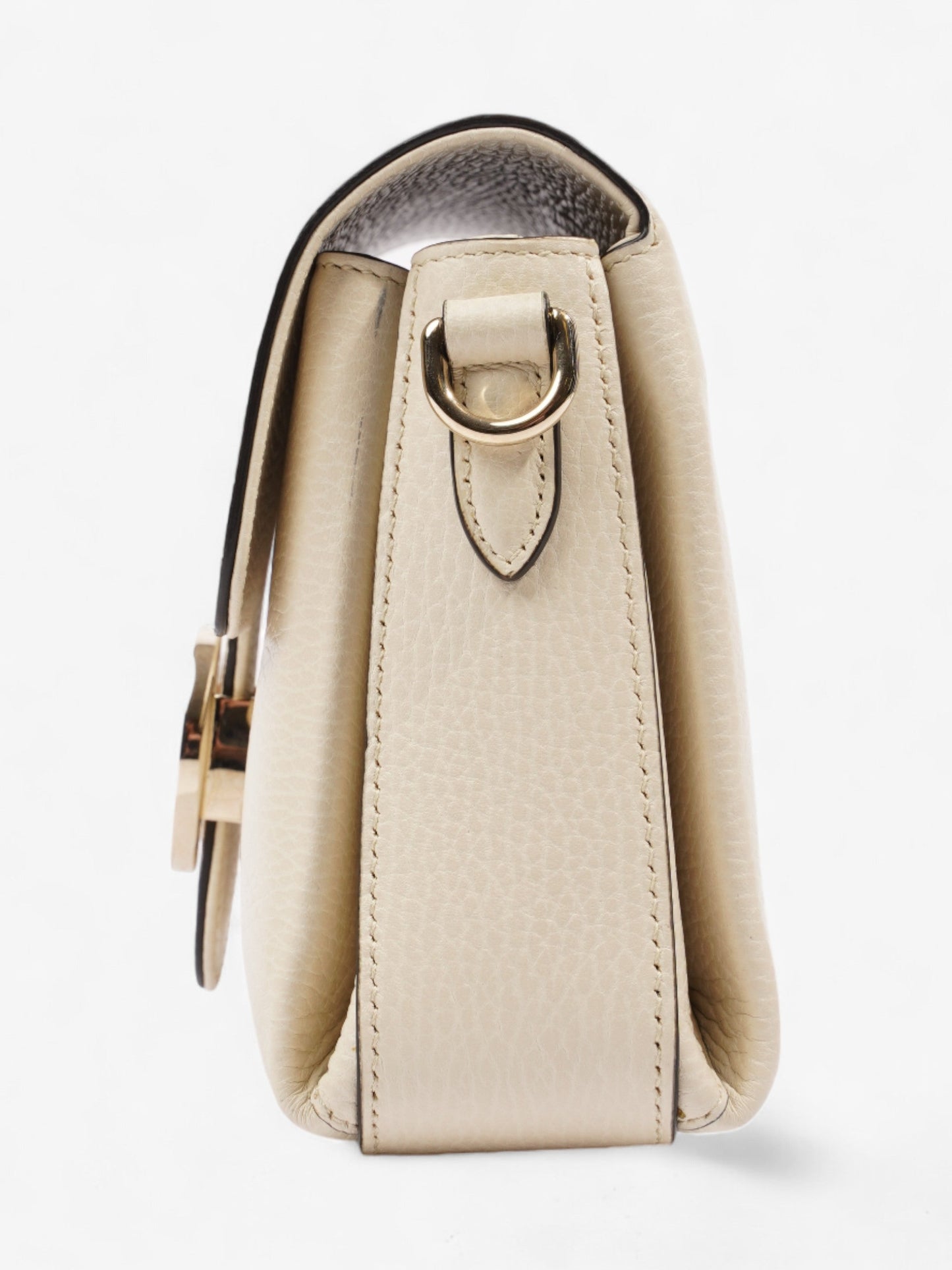 Gucci Interlocking G Dollar Bag White Leather