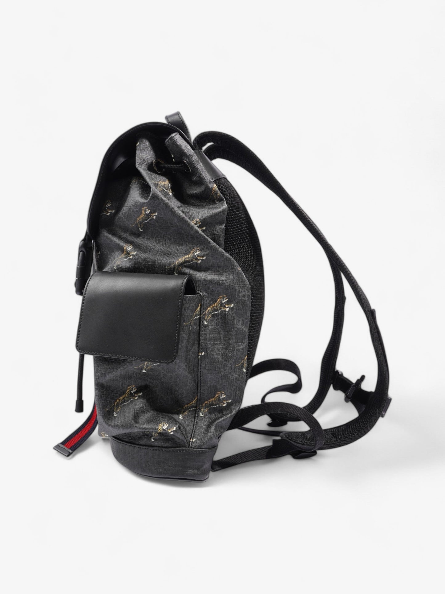 Gucci Tiger Backpack GG Supreme / Black Canvas