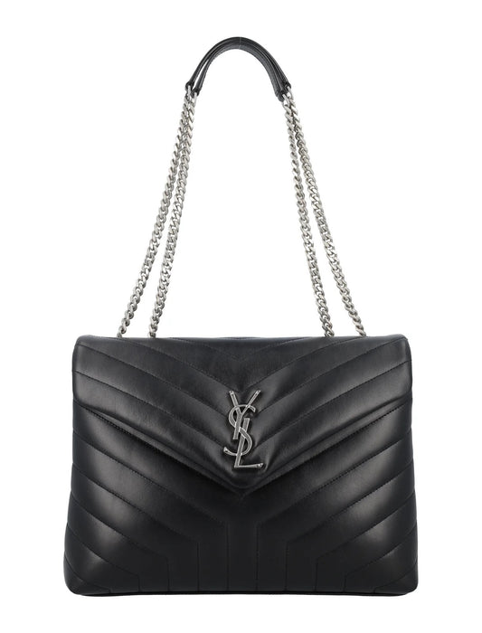 YVES SAINT LAURENT LOULOU MEDIUM CALFSKIN QUILTED SHOULDER BAG