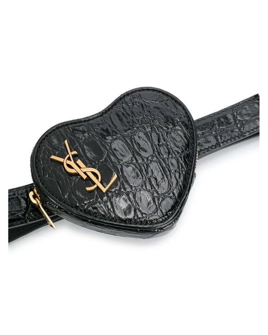 YSL SAINT LAURENT MONOGRAM HEART SHAPED BELT BAG