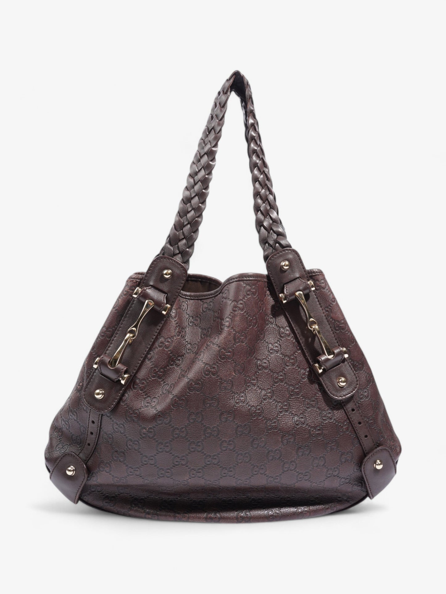 Gucci Pelham Dark Brown Guccissima Leather Medium