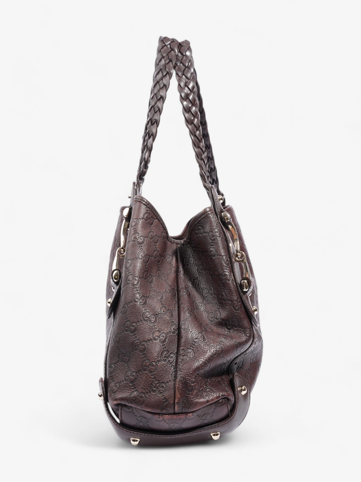 Gucci Pelham Dark Brown Guccissima Leather Medium