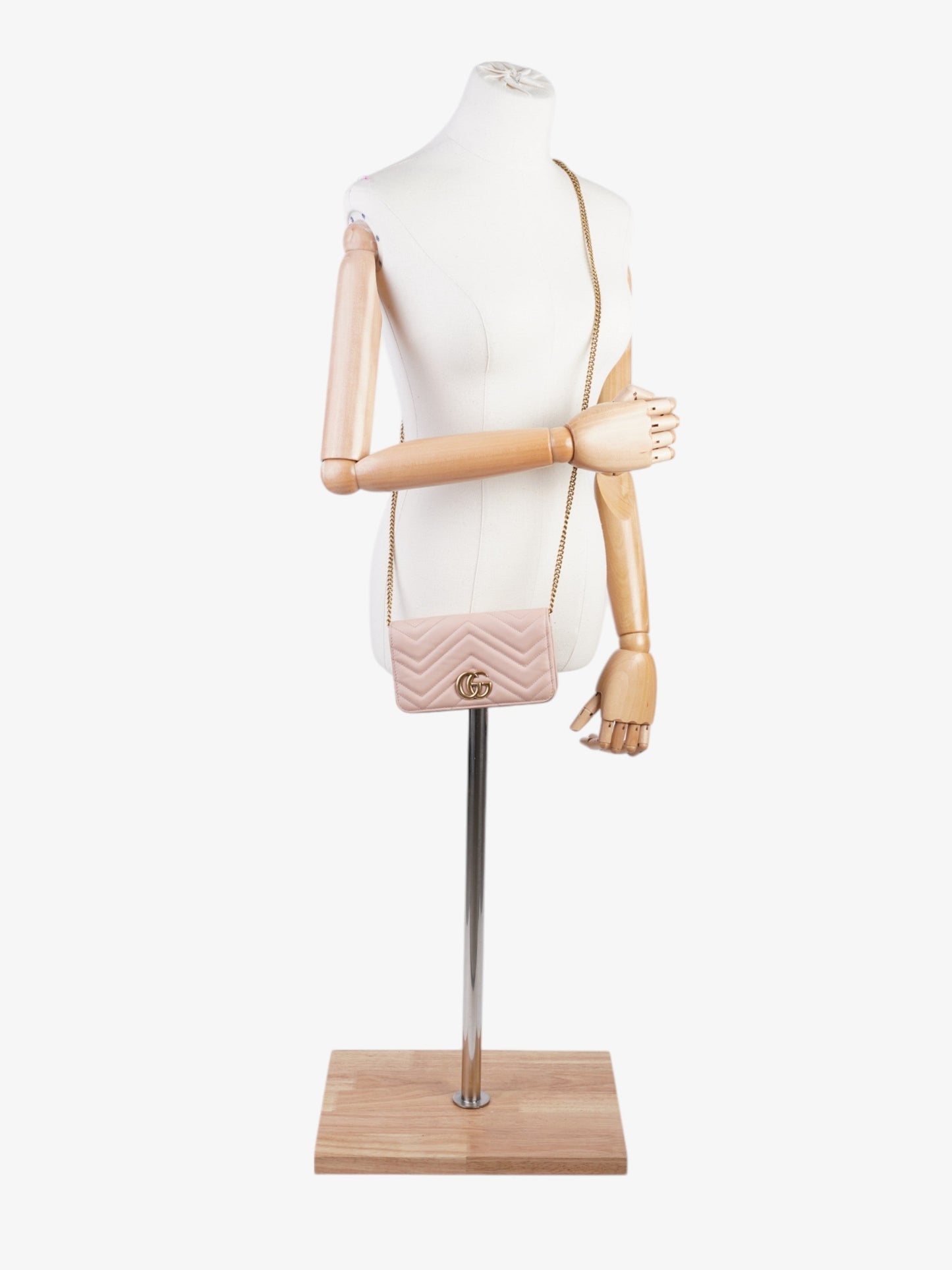 Gucci GG Marmont Pink Calfskin Leather Mini