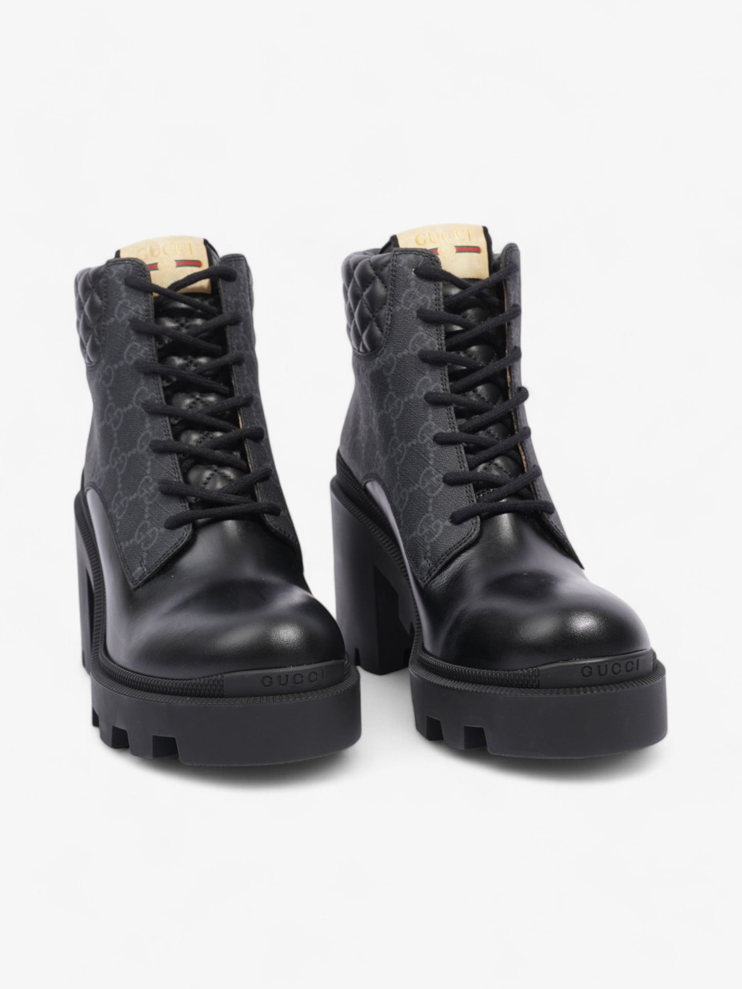 Gucci GG Ankle Boot 90 Black Leather EU 40 UK 7