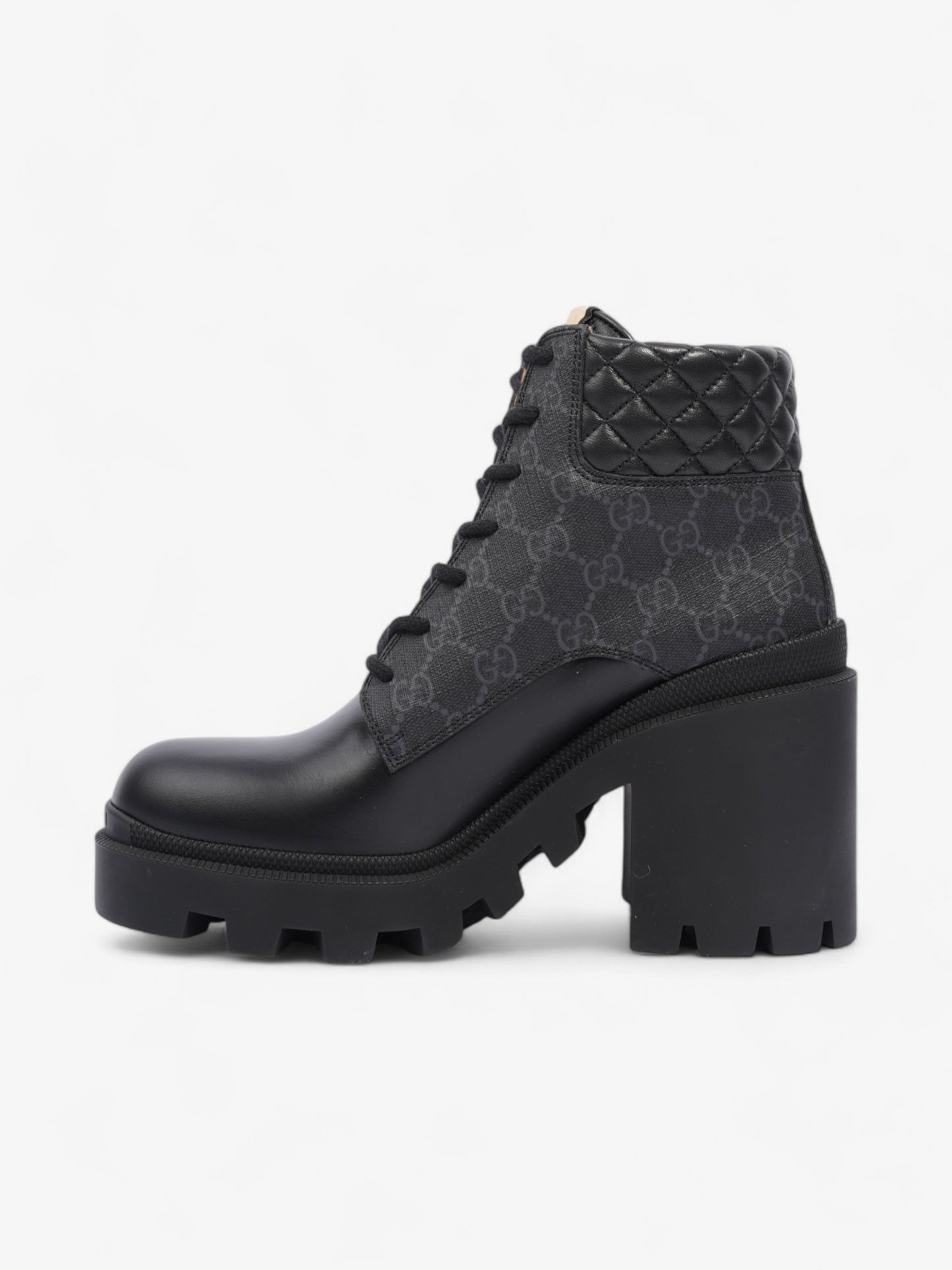 Gucci GG Ankle Boot 90 Black Leather EU 40 UK 7