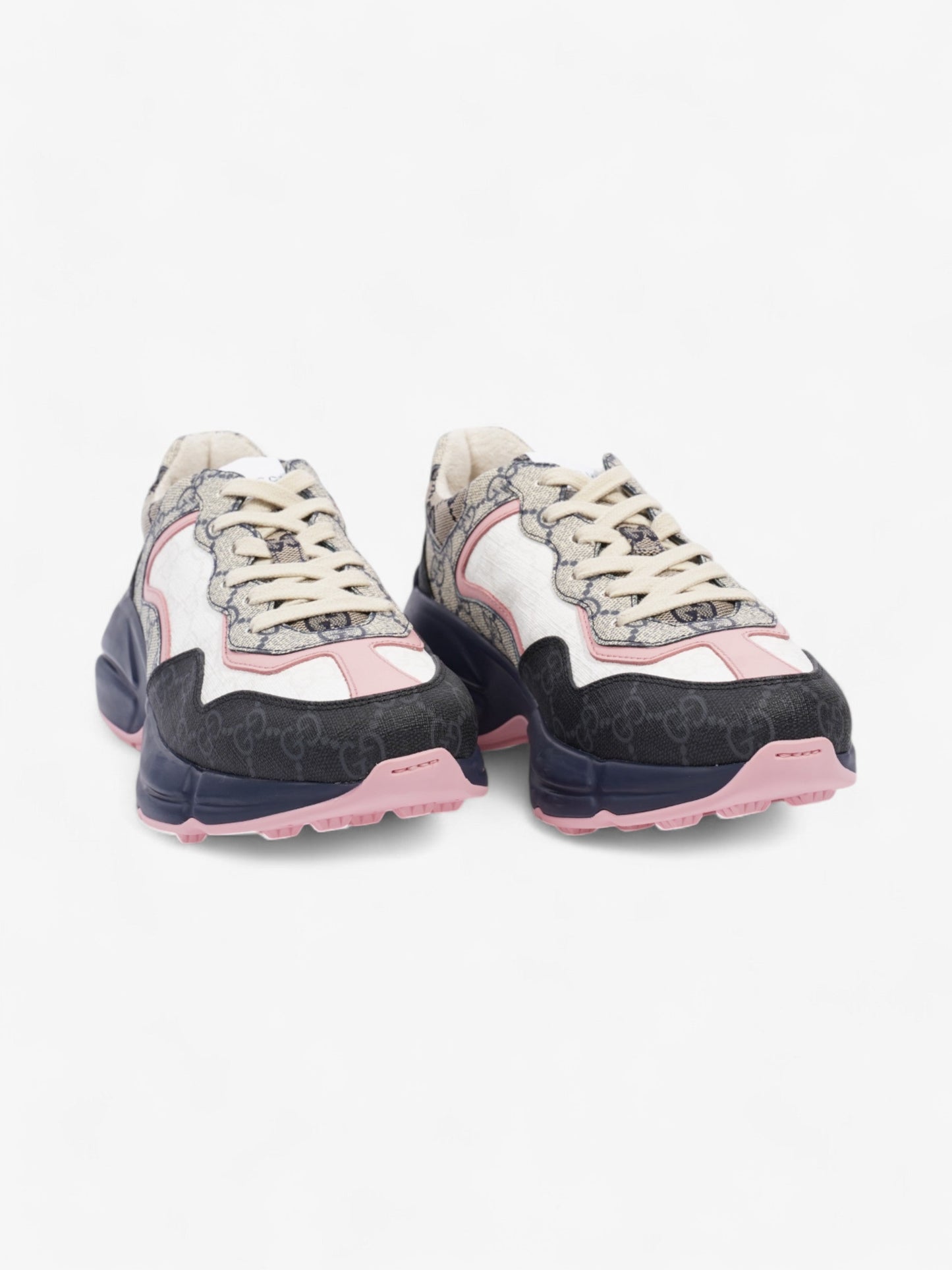 Gucci Rhyton GG Supreme / Navy Blue / White Canvas EU 37.5 UK 4.5