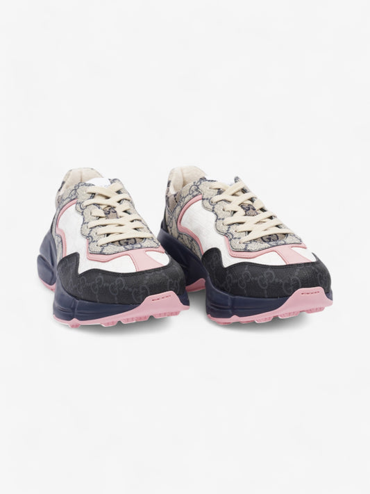 Gucci Rhyton GG Supreme / Navy Blue / White Canvas EU 37.5 UK 4.5