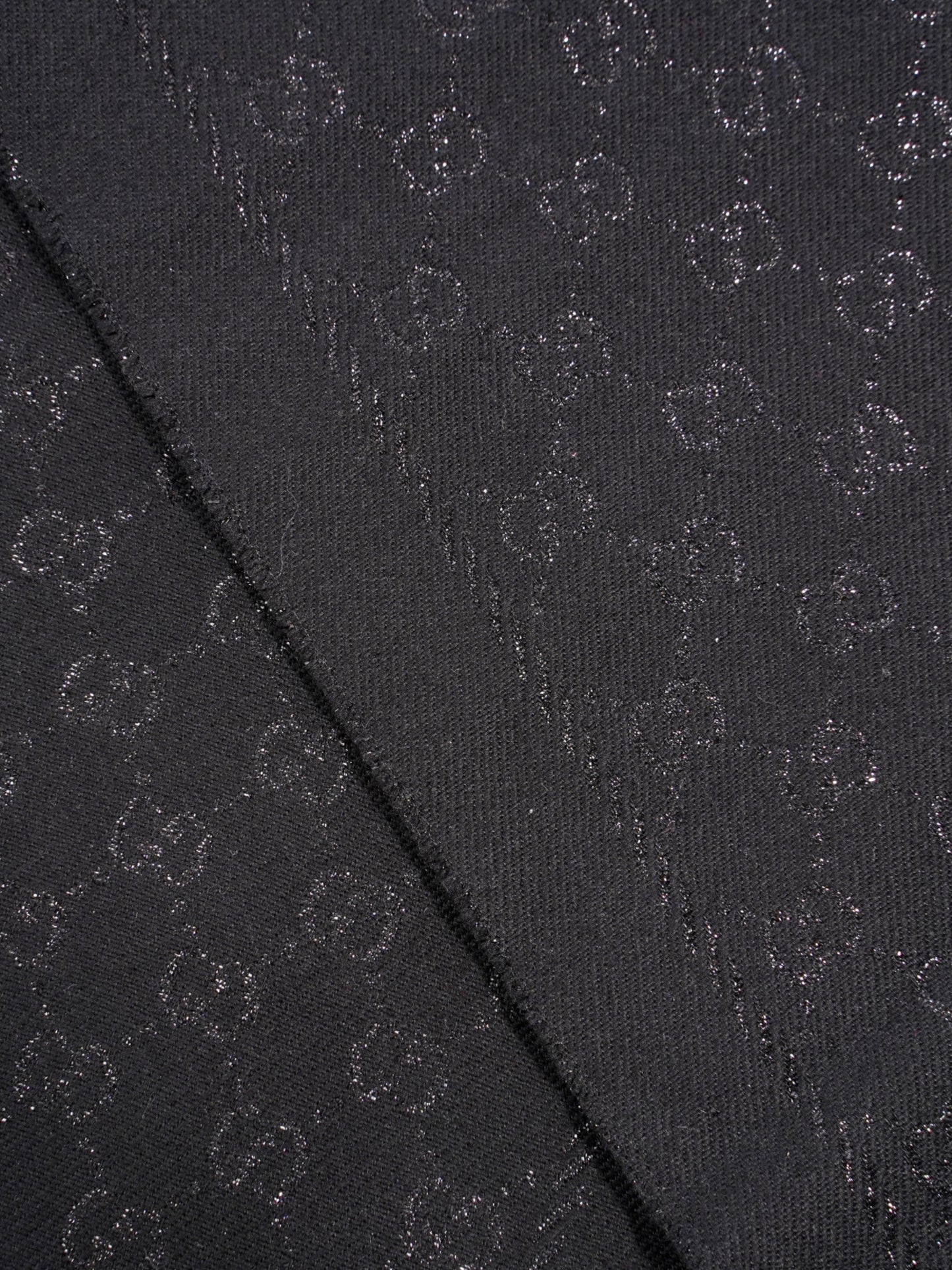 Gucci GG Scarf Black Wool