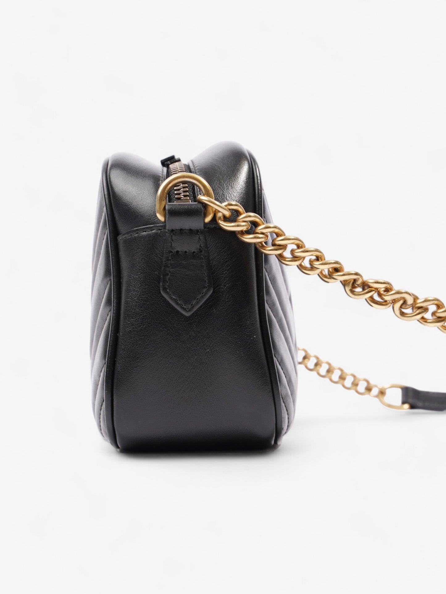 Gucci GG Marmont Black Matelasse Leather Small