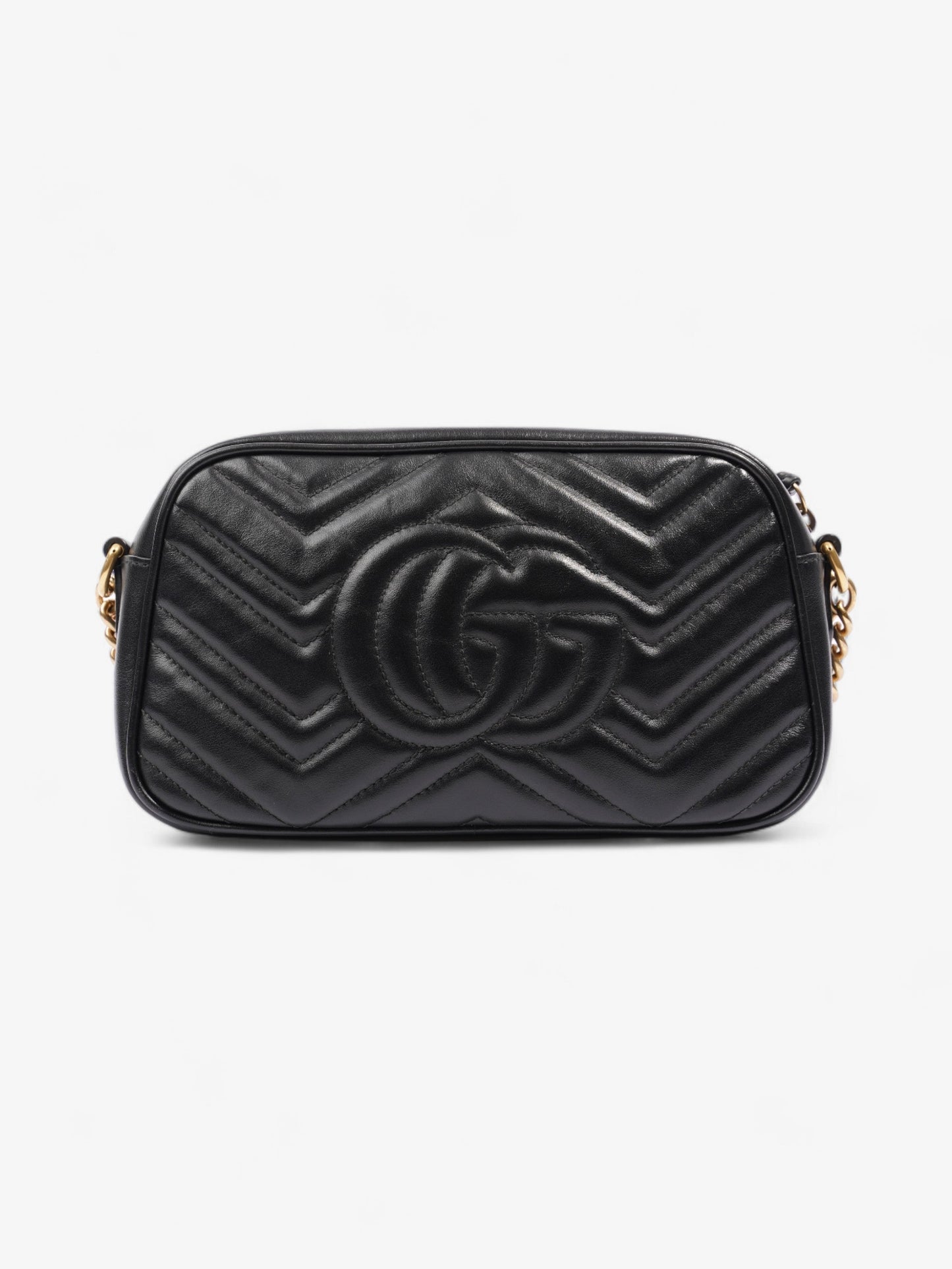Gucci GG Marmont Black Matelasse Leather Small
