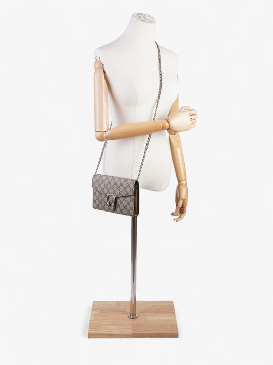 Gucci Dionysus Chain Wallet GG Supreme Coated Canvas