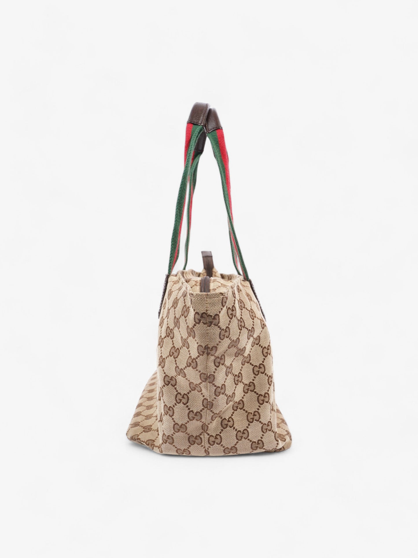 Gucci Web Handle Tote GG Supreme / Red / Green Canvas