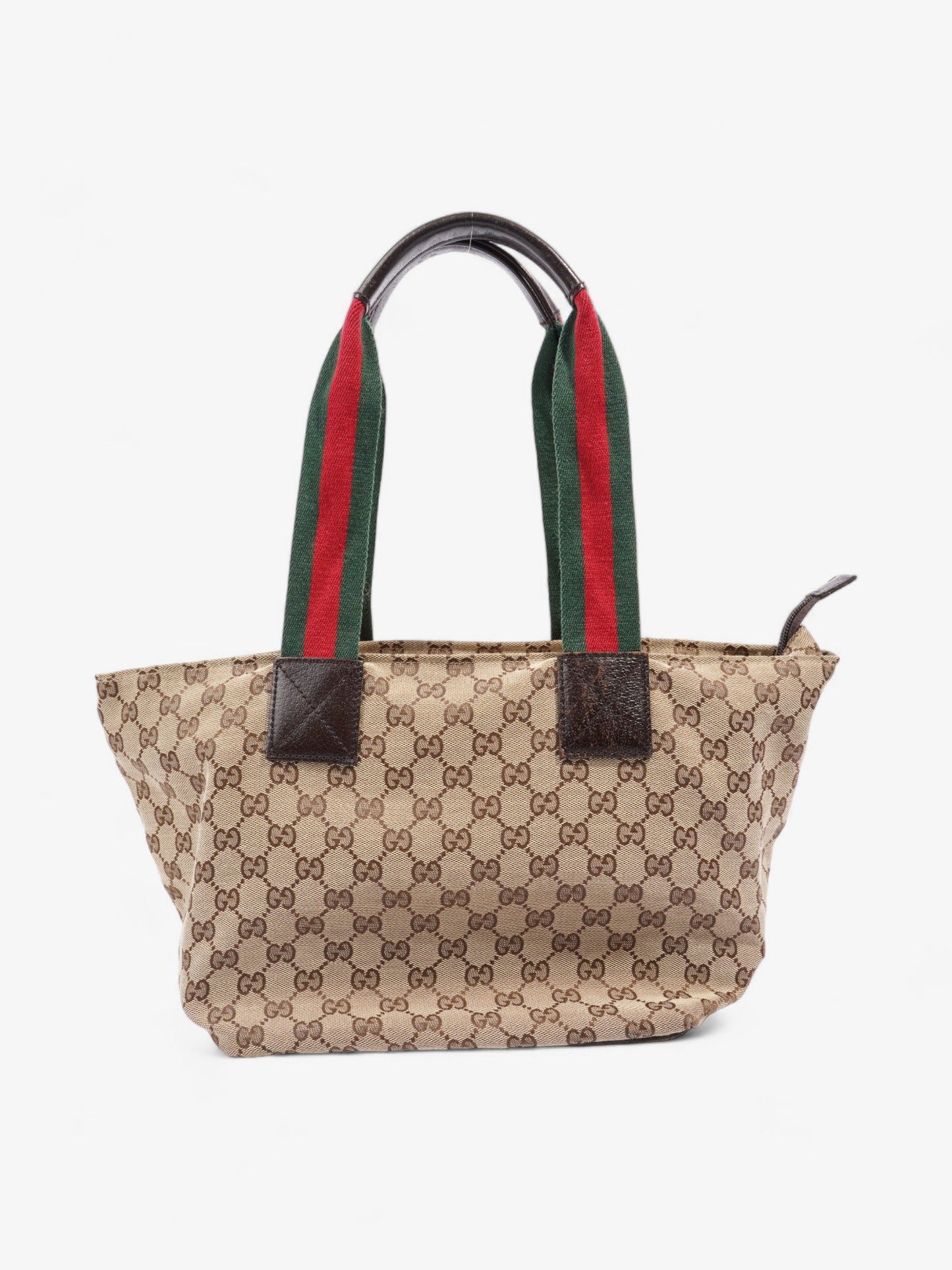 Gucci Web Handle Tote GG Supreme / Red / Green Canvas