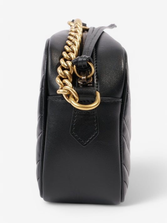 Gucci GG Marmont Black Matelasse Leather Small