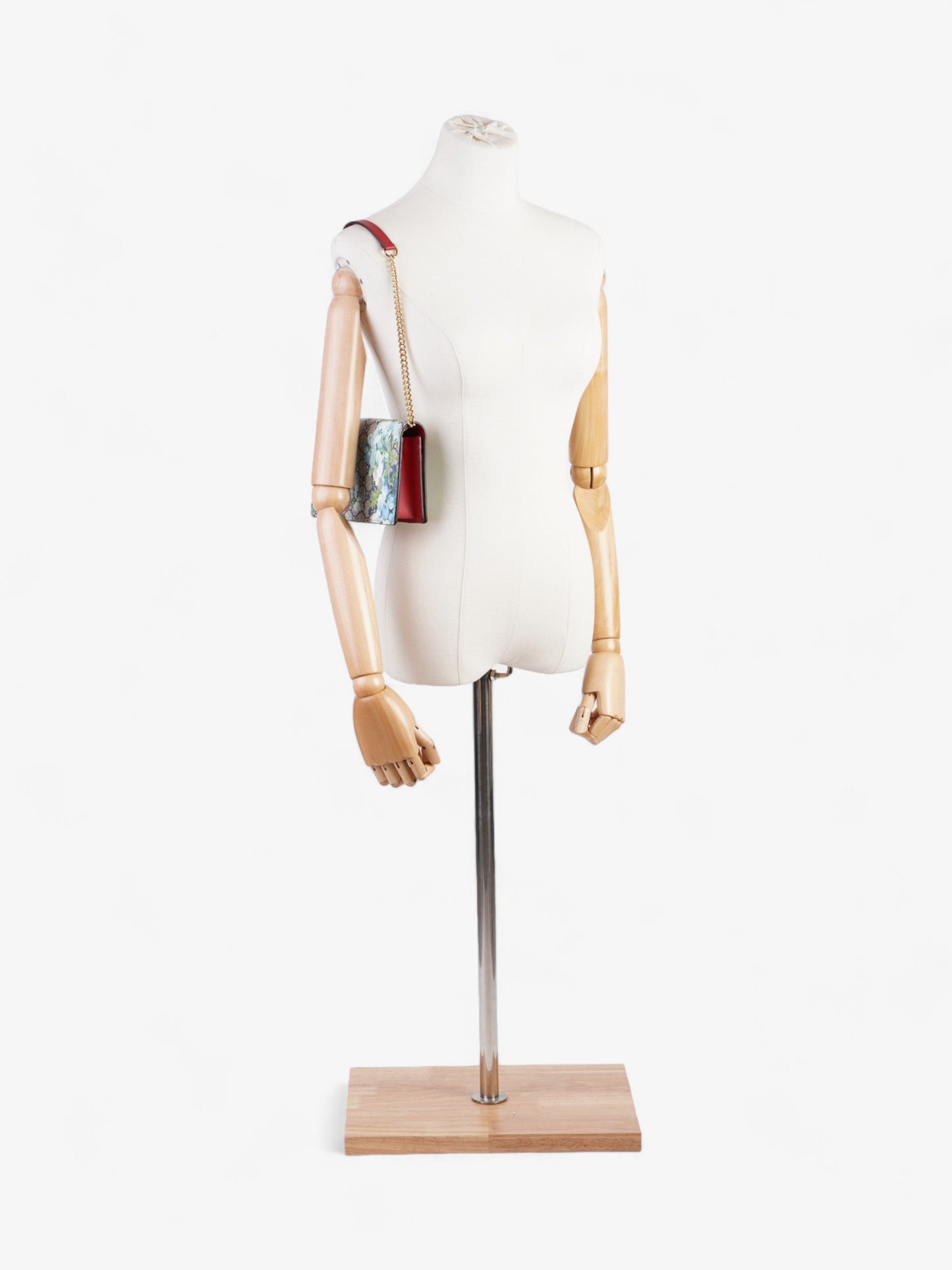 Gucci Blooms Chain Wallet GG Supreme / Blue Coated Canvas