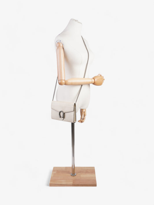 Gucci Dionysus Chain Wallet Cream Leather