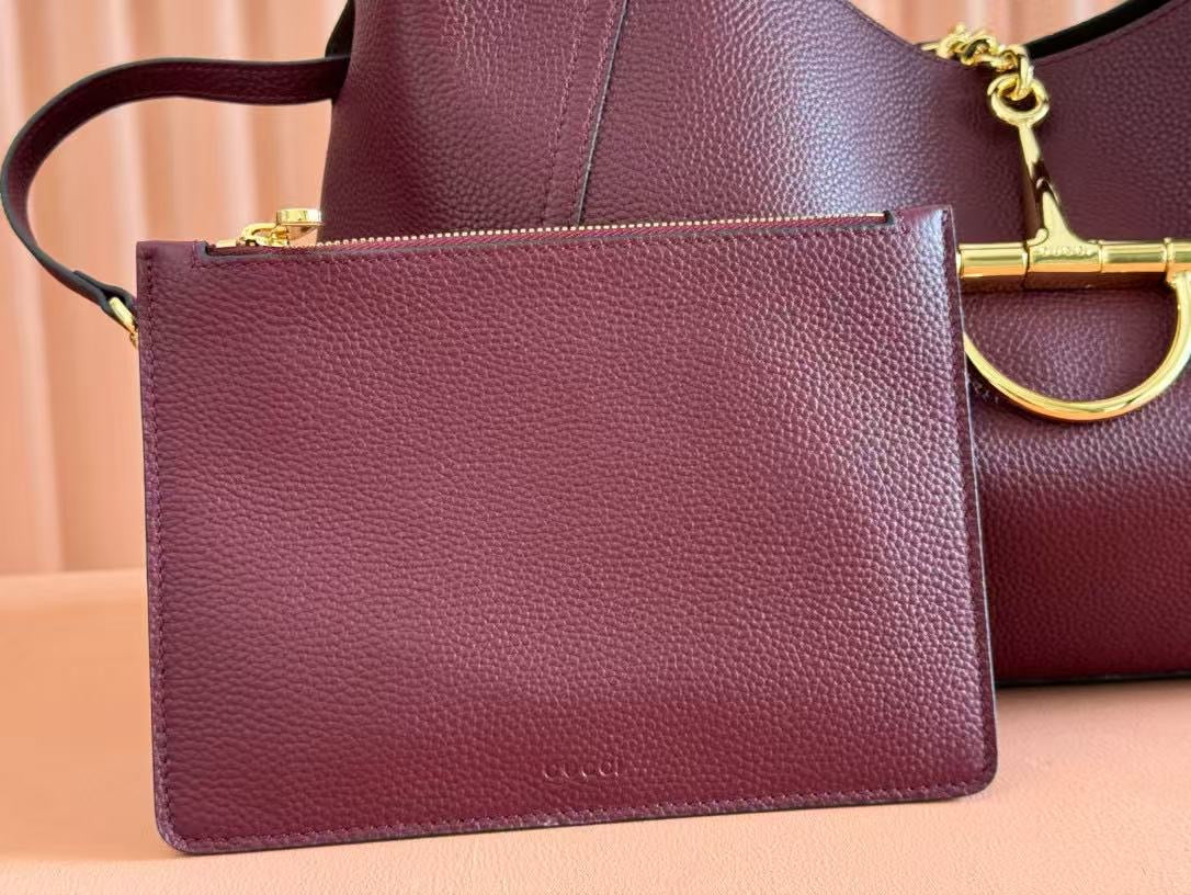 GC712 Gucci Softbit Maxi Shoulder Bag / 18.1"W x 10.2"H x 6"D / HIGHEST QUALITY VERSION