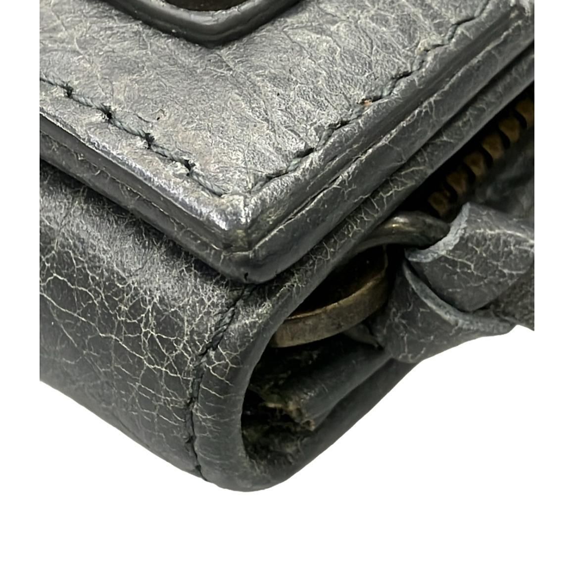 BALENCIAGA Agneau Classic Hardware Money Wallet Gris Fossile ITIUZPRTFWF8
