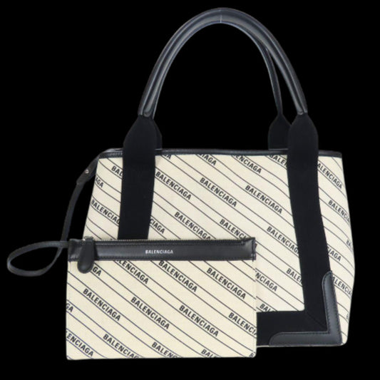 Beige Canvas Balenciaga Cabas