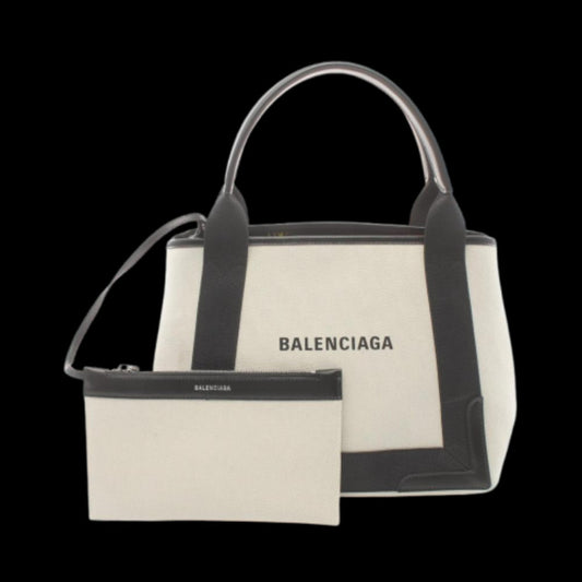 Beige Canvas Balenciaga Cabas